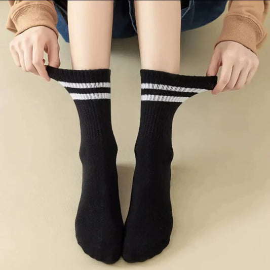 Crew Socks Breathable Mid Tube Sports Socks 3-6 Pairs