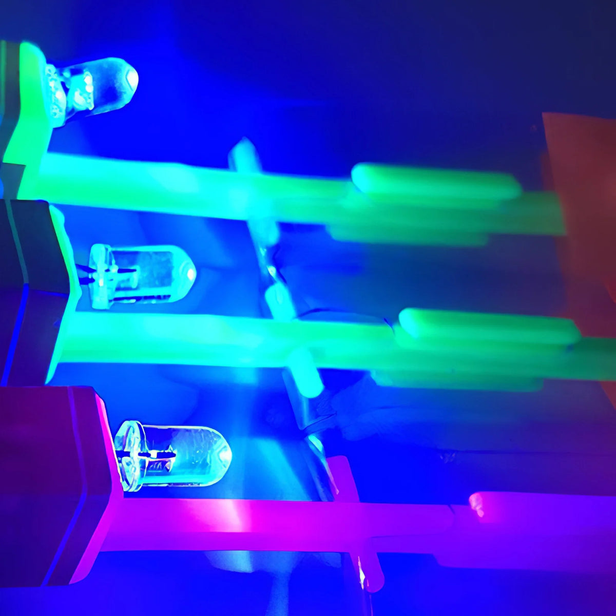LED Flying Rocket Toy Set – 10PCS Luminous Slingshot Outdoor Toys