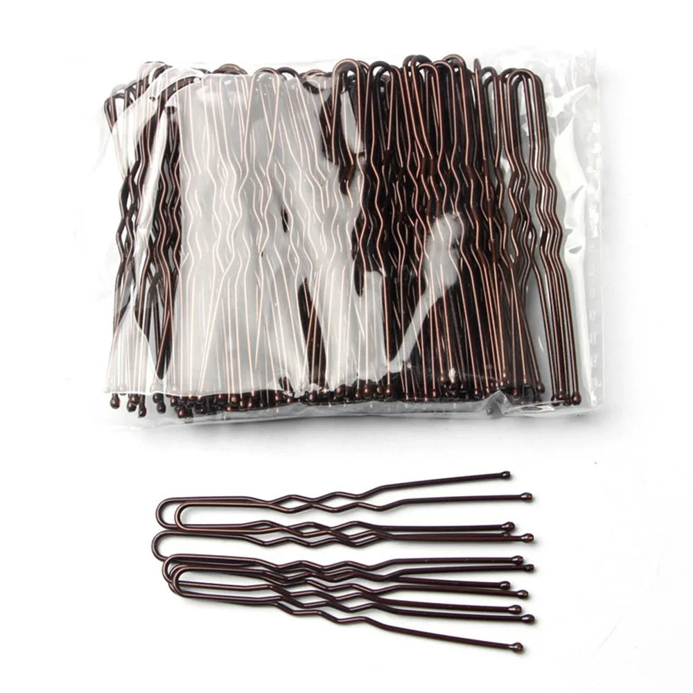 50 Pcs U-Shaped Metal Bobby Pins