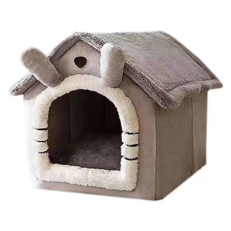 Small Dog Bed – Removable Washable House-Style Pet Bed