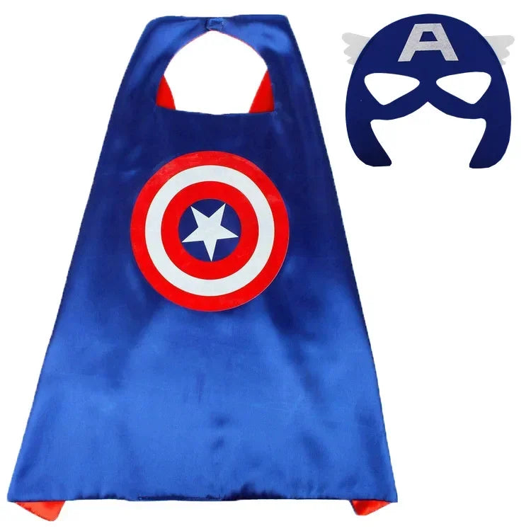 Superhero Masquerade Mask Cape & Eye Mask Cosplay Set