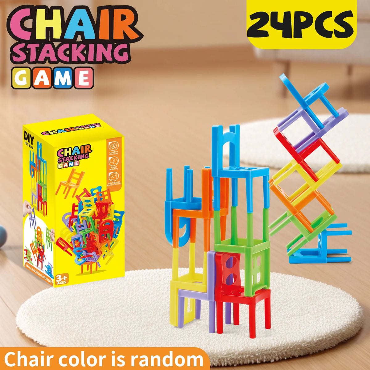 Educational Chair Stacking Toy Set for Kids