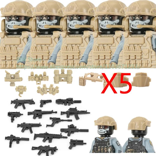 Military Special Forces Building Blocks Sniper SWAT Mini Figures