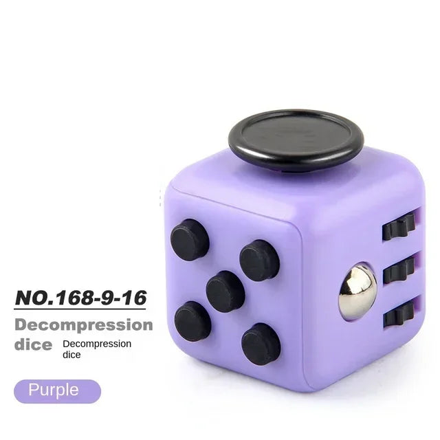 Solid Color Fidget Decompression Dice for Release Stress Autism Anxiety Relieve Adult Kids Stress Relief Anti-Stress Fingertip