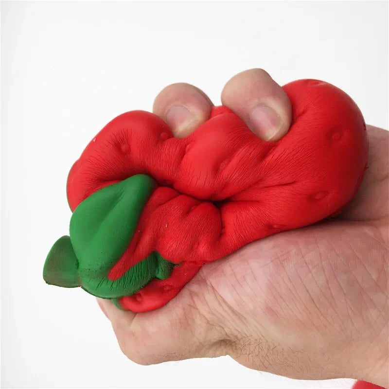 Strawberry Slow Rebound Squishy – Stress Relief Fruit Toy