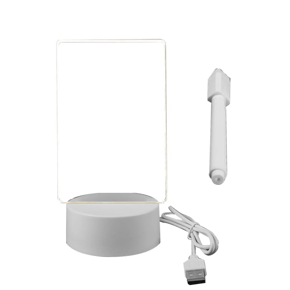 USB LED Acrylic Message Board Night Light