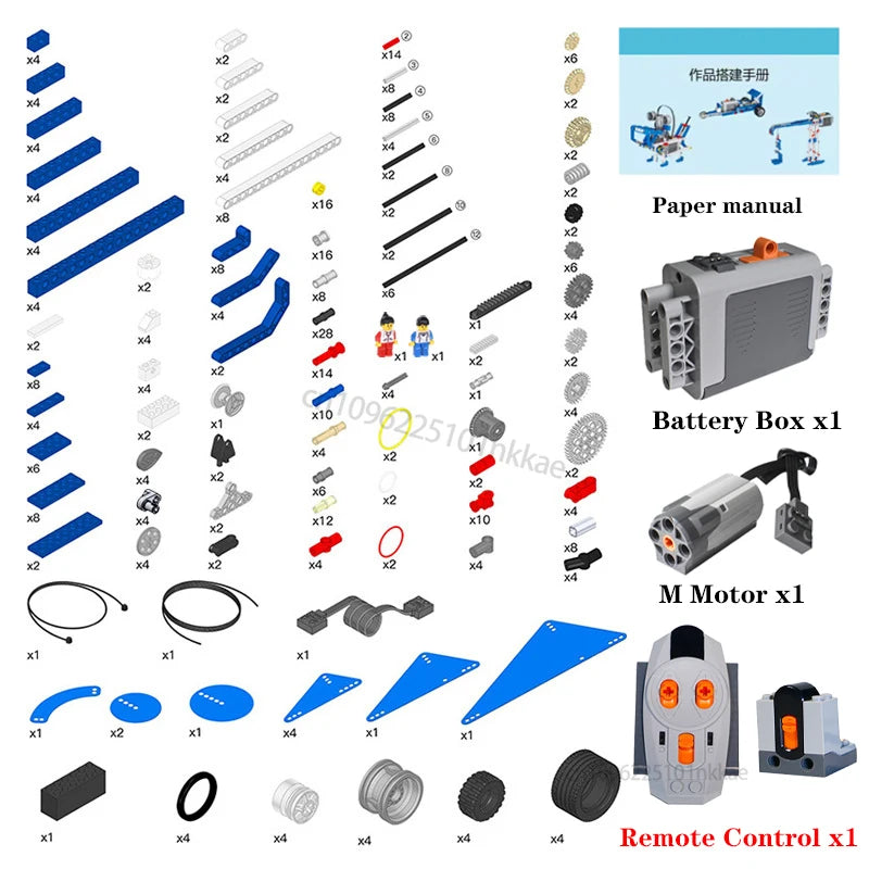 STEM Technical Building Blocks Set – Educational DIY Construction Kit