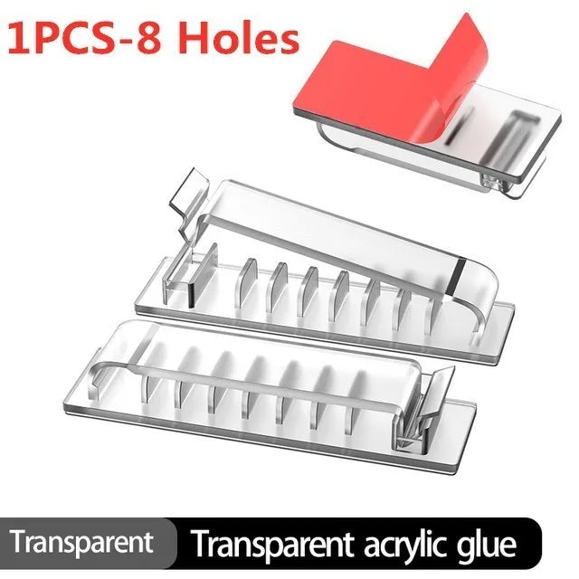 Cable Organizer Clips – Adhesive Wire Holder for USB, Mouse & Keyboard Cables