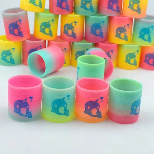 24PCS Rainbow Magic Springs Toy Party Favors Pinata Fillers