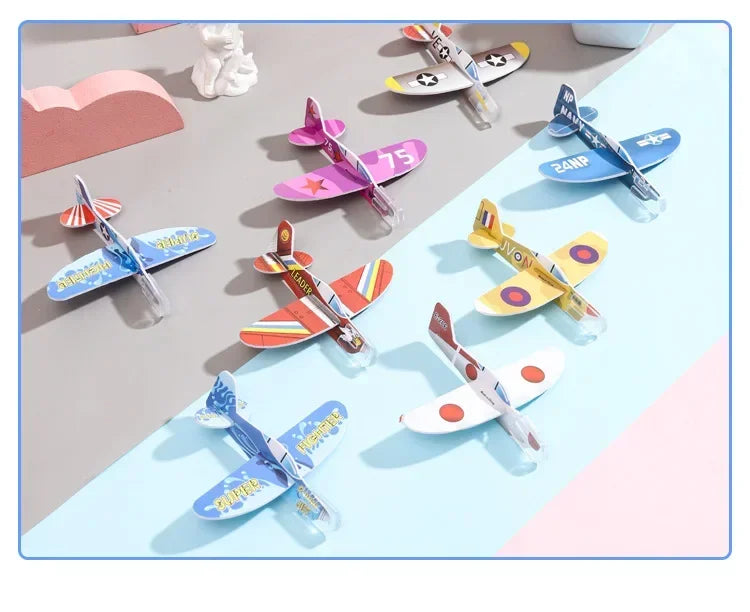 Foam Glider Airplane Toys DIY Party Favor Pack 20-100PCS