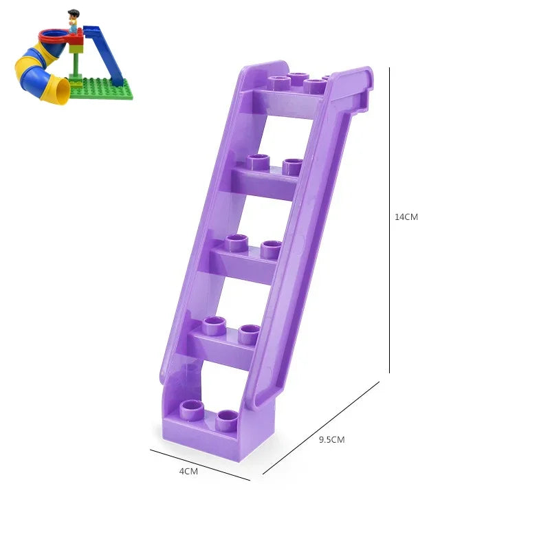 Big Building Blocks Playground Slide Swing Ferris Wheel Set