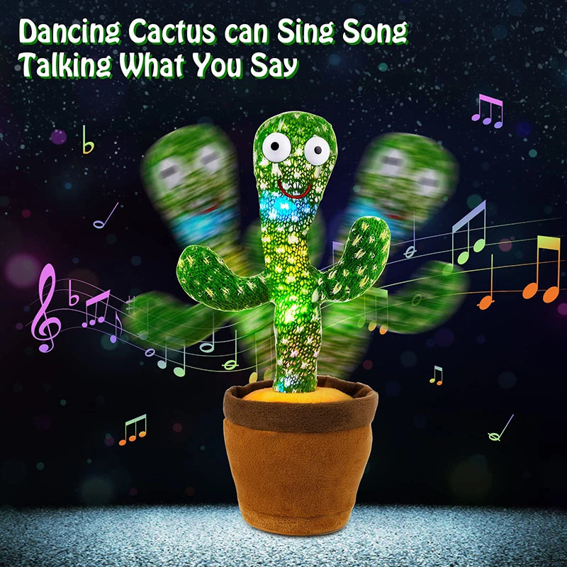 Dancing Cactus Talking Plush – Singing & Voice Repeat Toy