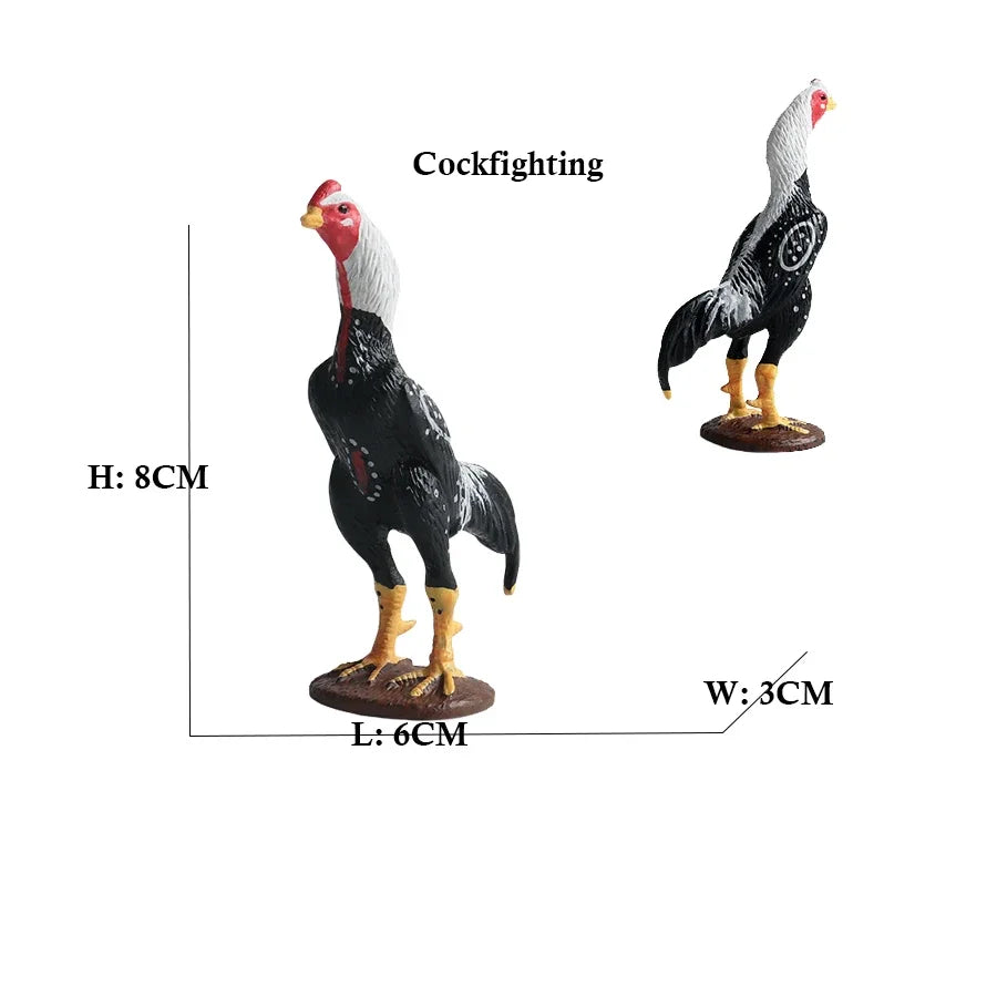 Bird Animal Figures Kiwi Peacock Phoenix Toucan Figurines