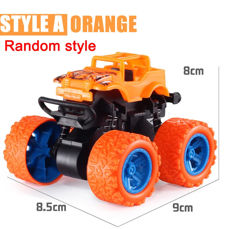 Pull Back Toy Car Inertial Rotation Car Four-wheel Drive Off-road Vehicle SUV Racing Power Car Children's Toy CarGift