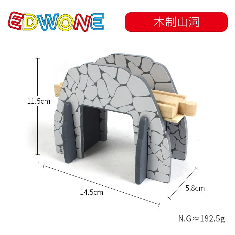 Wooden Train Track Accessories Station Airport Gas Station