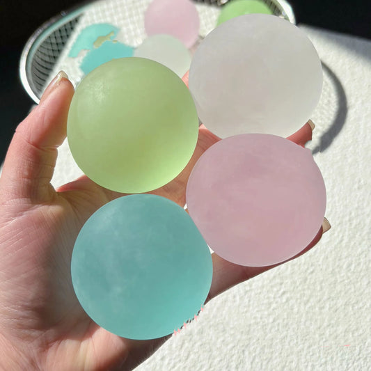 Blue Maltose Squishy Toy – Transparent Slow-Rebound Fidget