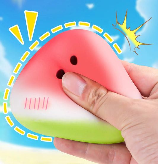 Watermelon Squishy Fidget Toy – Slow Rising Fruit Squeeze Toy