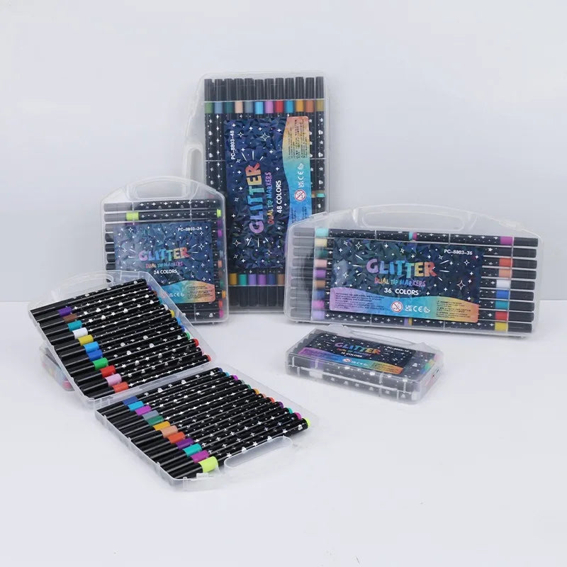 Dual Tip Glitter Art Markers