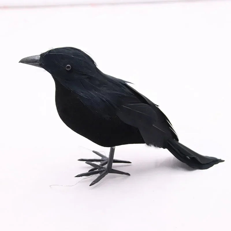 Halloween Crow Decoration Realistic Artificial Bird Party Prop