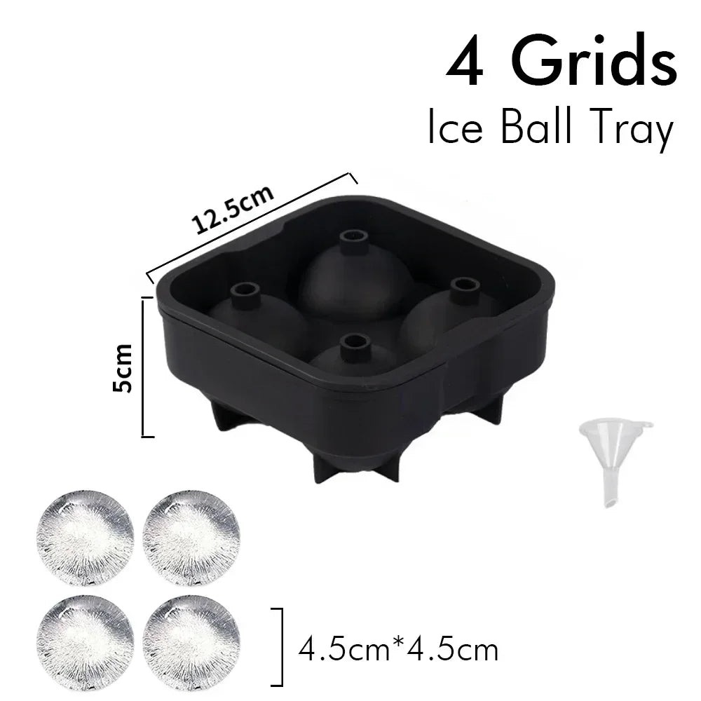 Silicone Ice Cube Tray Large Ice Ball & Square Cube Maker