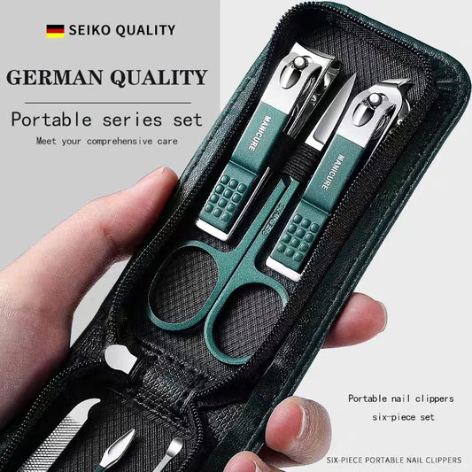 Nail Clippers Set 6 Piece Stainless Steel Manicure Kit