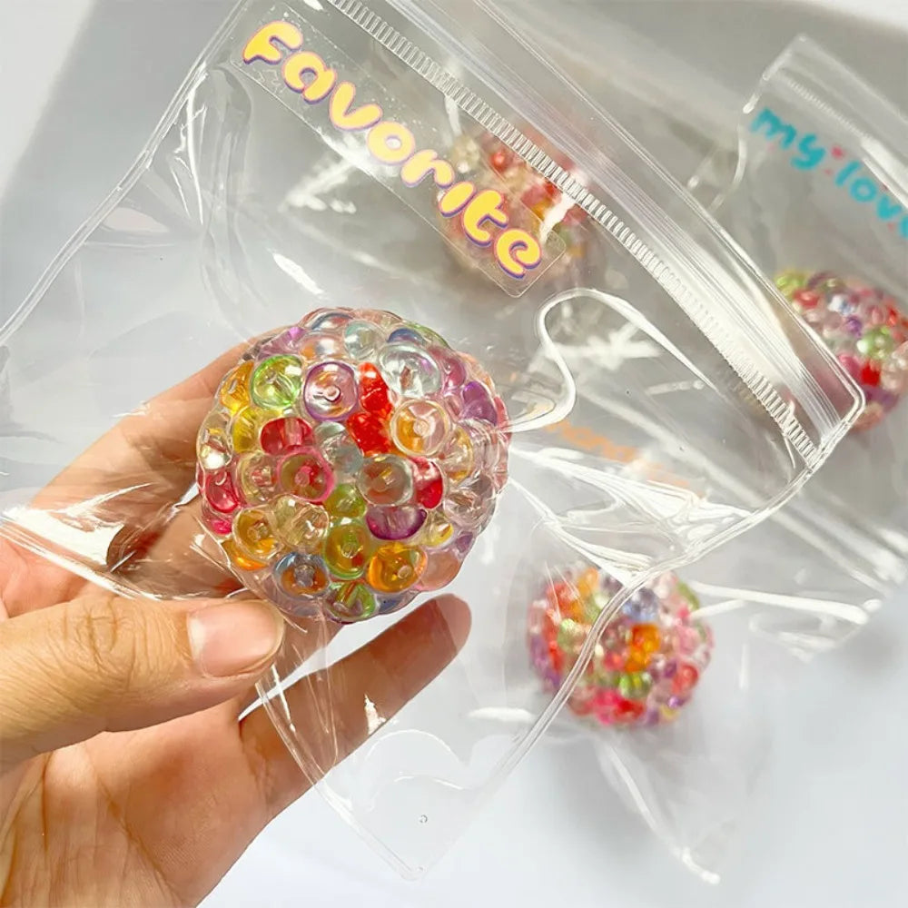 Squishy Ice Bead Ball – Soft Textured Sensory Fidget Toy