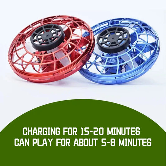 LED Flying UFO Spinner Toy Mini Hover Ball Gyro Aircraft