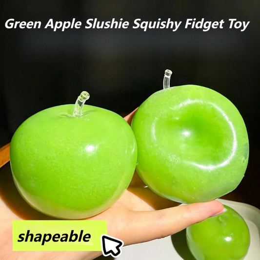 Green Apple Slushie Squishy Fidget Toy Slow Rising Sensory Toy