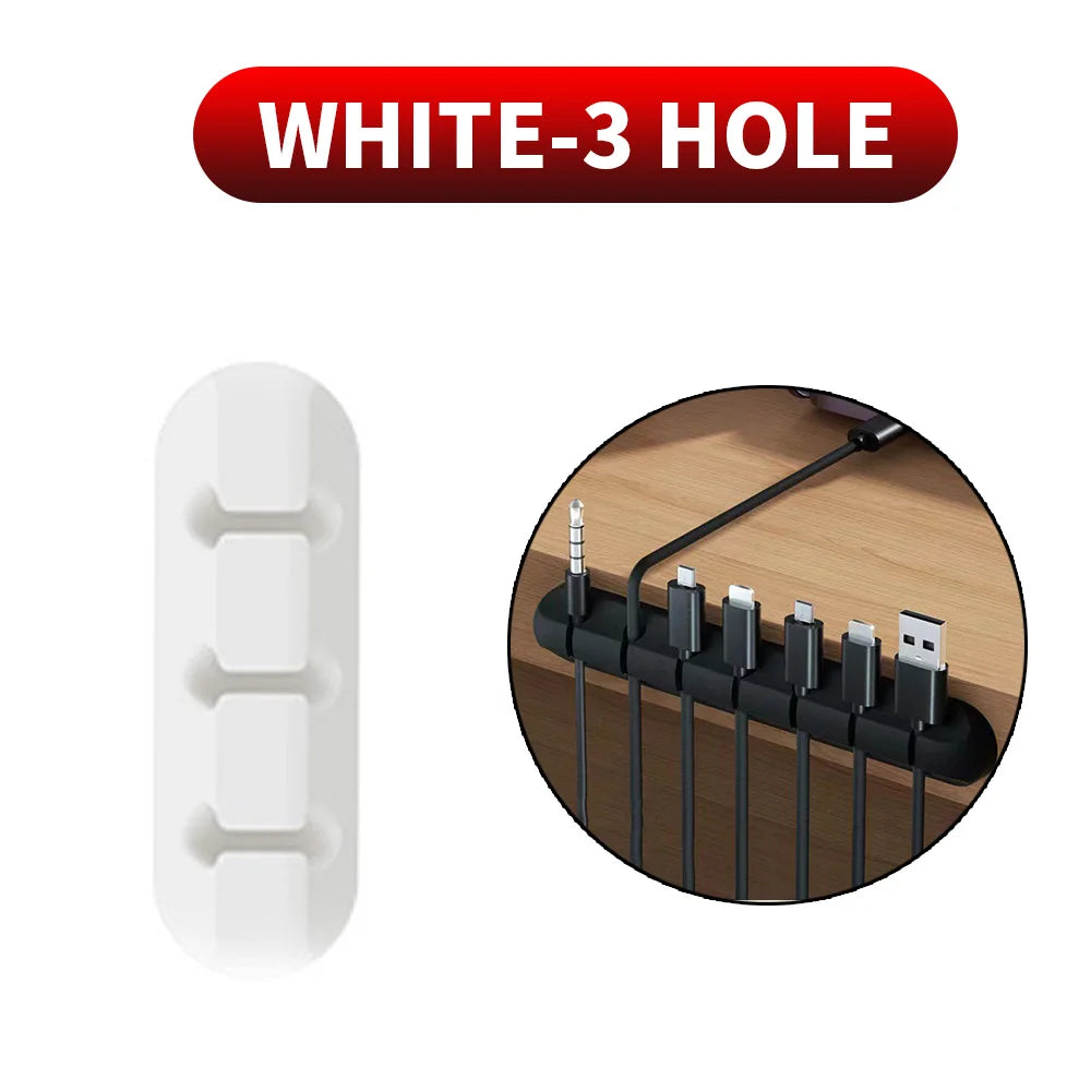 Adhesive Cable Holder Clips – Cord Management Wire Organizer