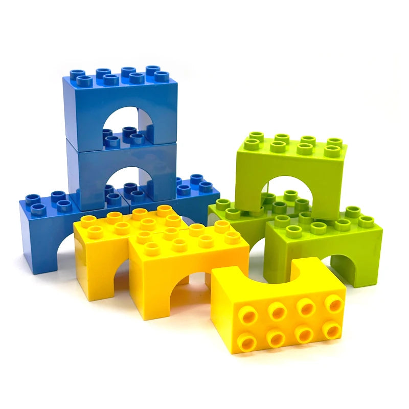 Electric Train Track Building Blocks Set – Educational Railway Toy