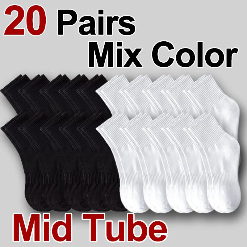 Crew Sports Socks Breathable Sweat Absorbing Athletic Socks