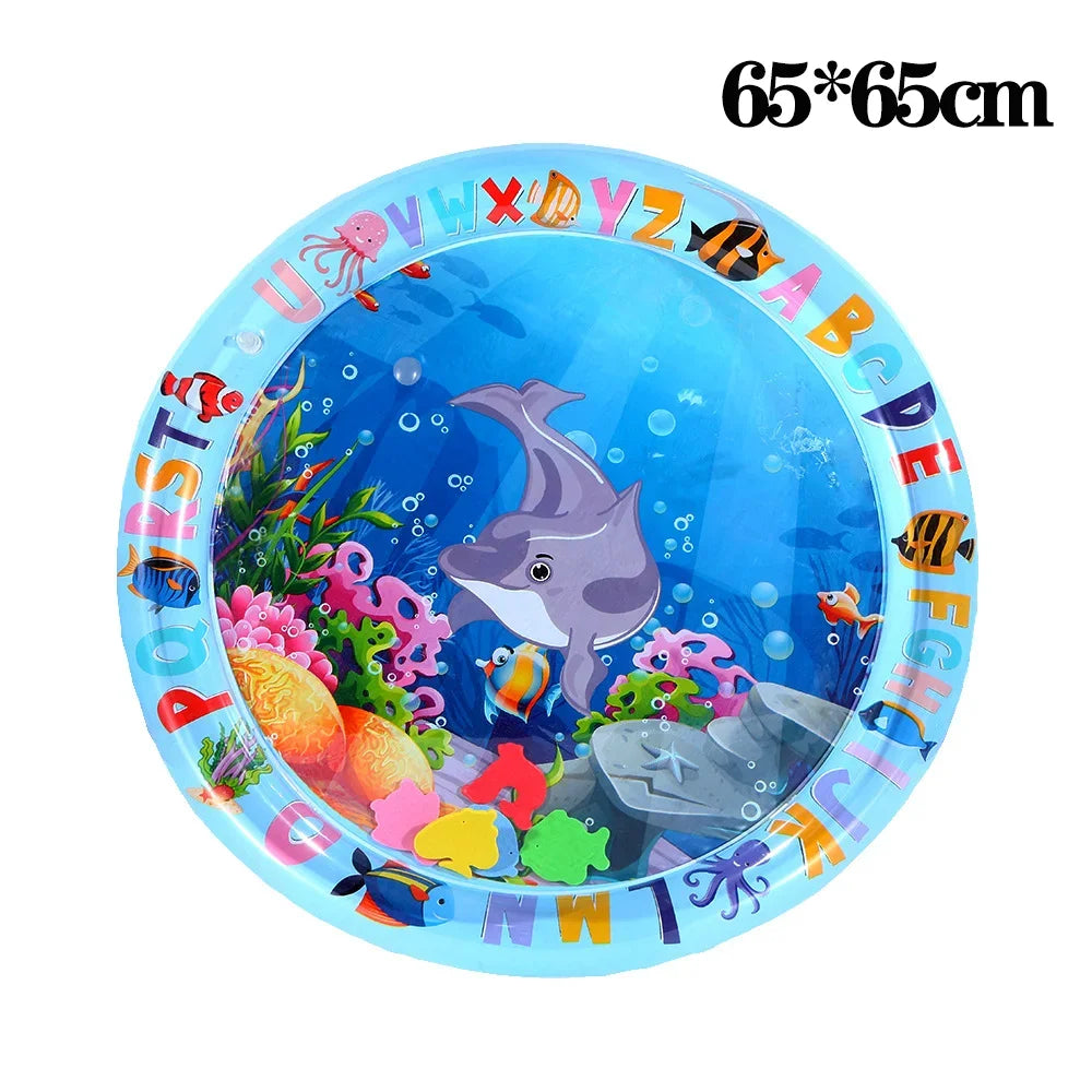 Pet Water Sensory Play Mat – Inflatable Fish Ocean Mat