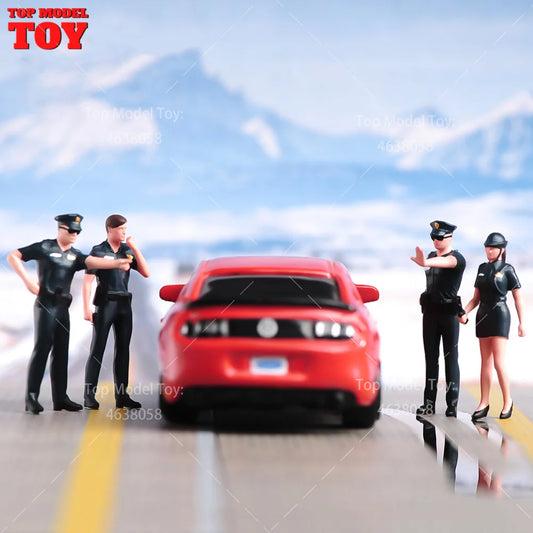 1/64 Miniature Figures Model Car Accessories Scene People Set