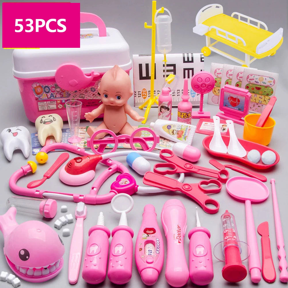 Kids Doctor Pretend Play Set – 53/31-Piece Medical Toy Kit