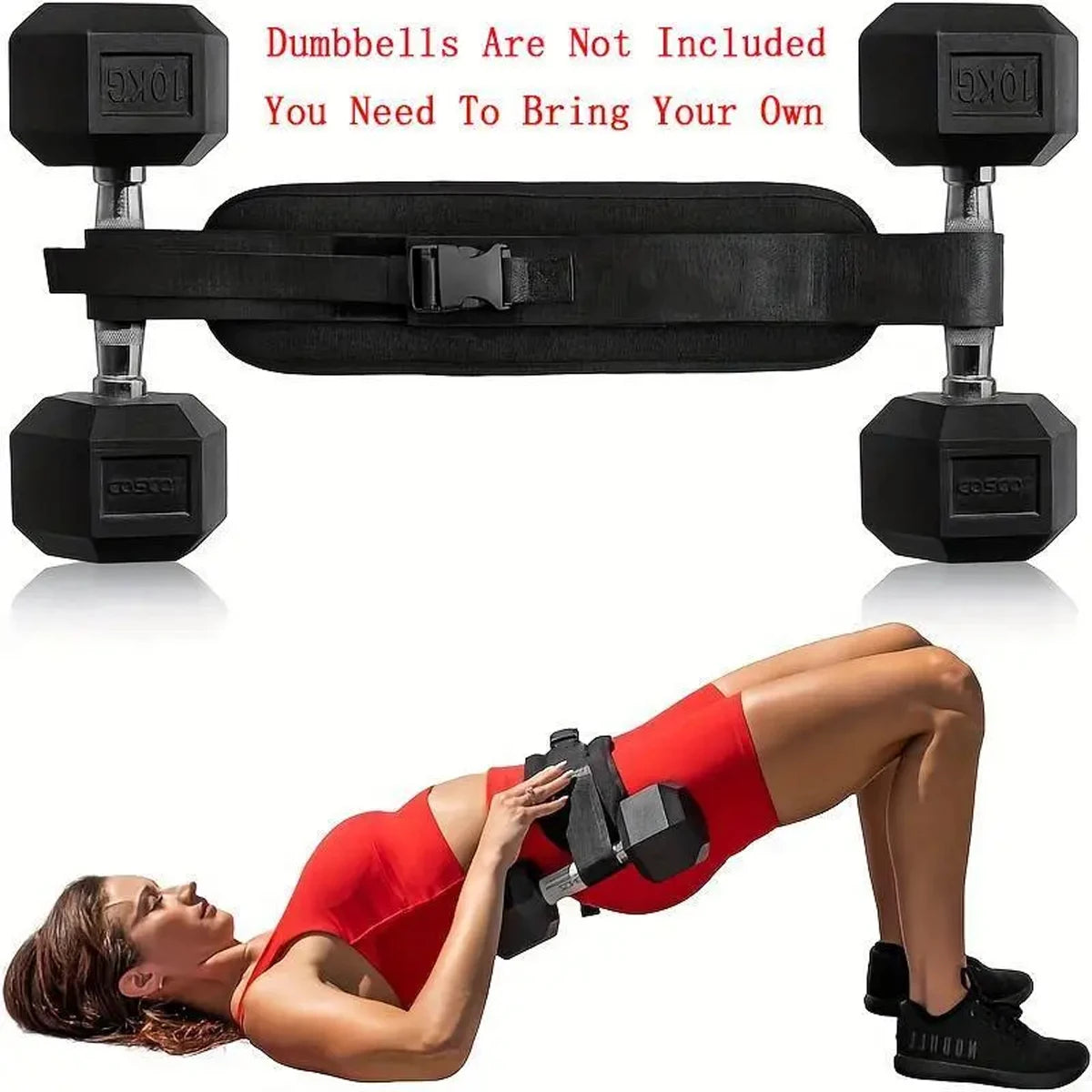 Adjustable Weighted Waist Belt for Hip Shaping & Strength Training