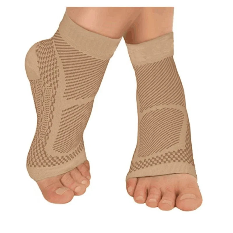 Sports Ankle Support Brace Compression Sleeve Plantar Fasciitis Sock For Achilles Tendonitis Joint Pain Swelling Heel Spur Knitt