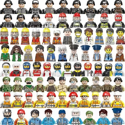 Random City Figures Building Blocks – 4.5cm Mini Character Toys