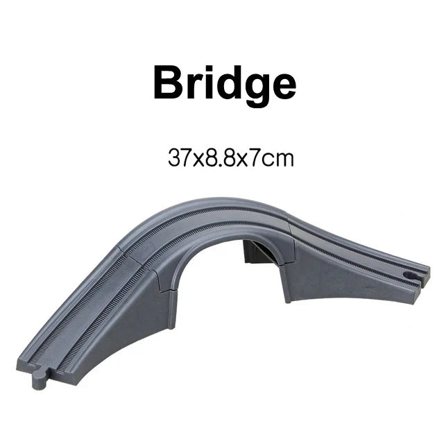Wooden Train Track Accessories Beech Wood Railway Bridge Tunnel