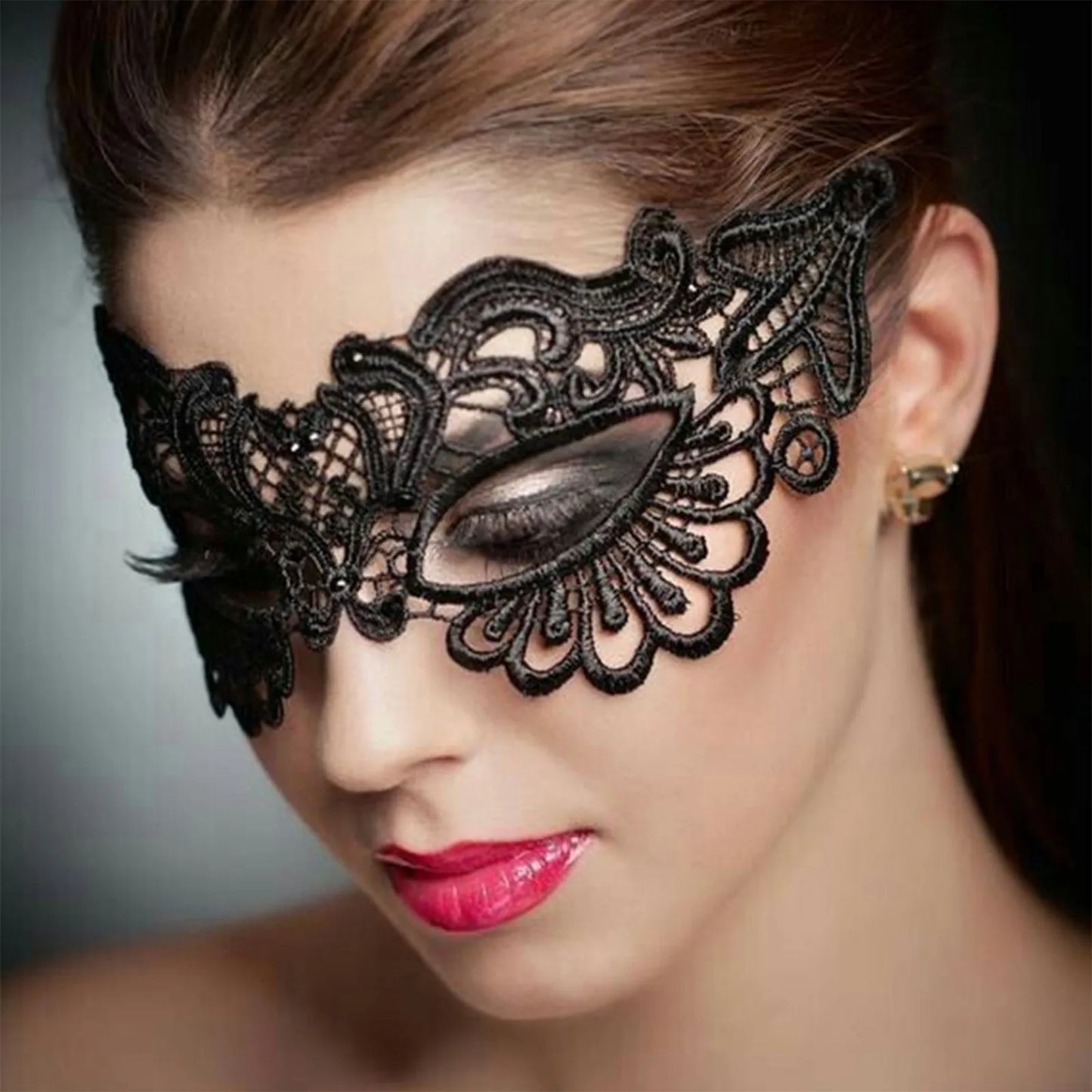 Lace Masquerade Mask Black Venetian Eye Mask