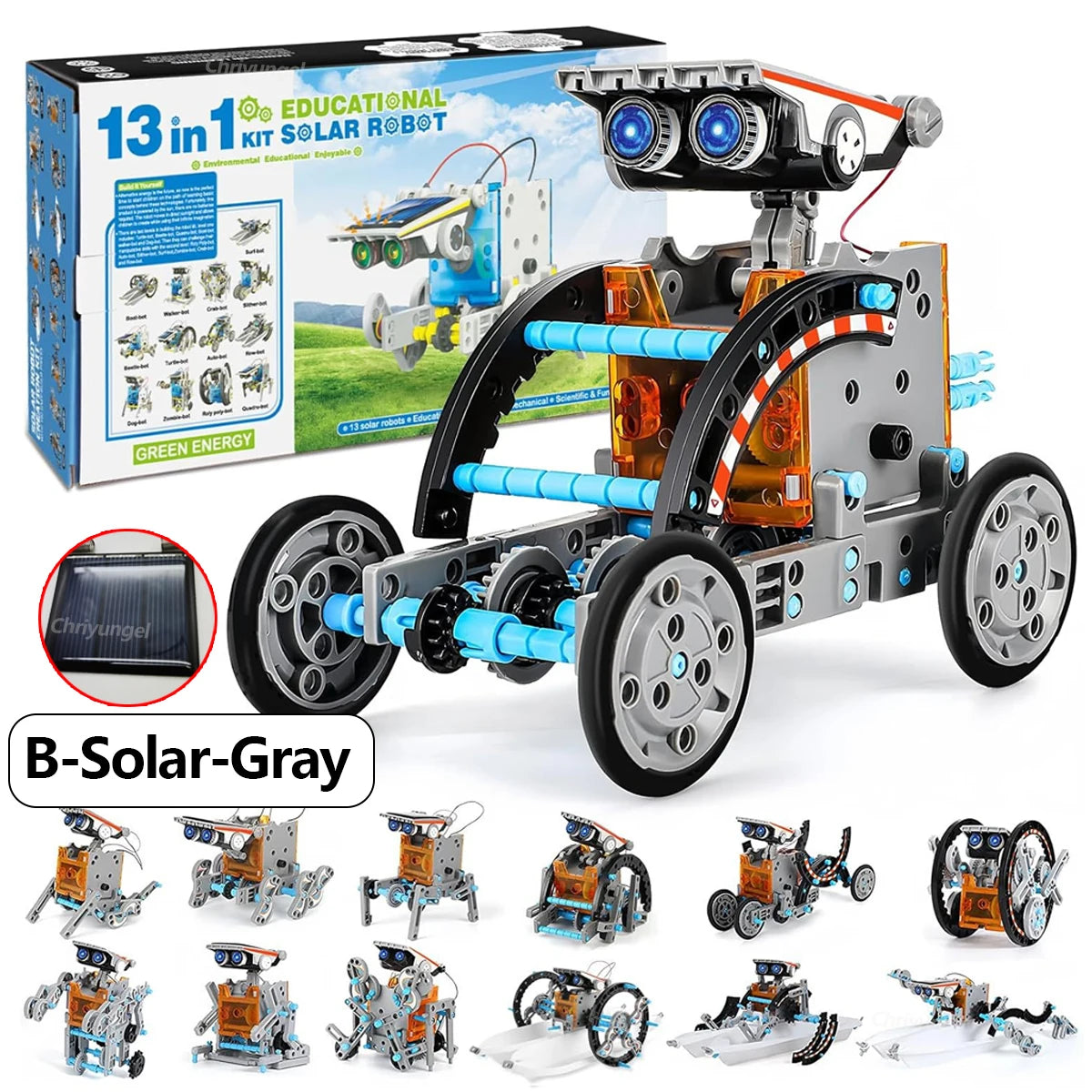 12-in-1 STEM Robot Building Kit – DIY Robotics & Engineering Set