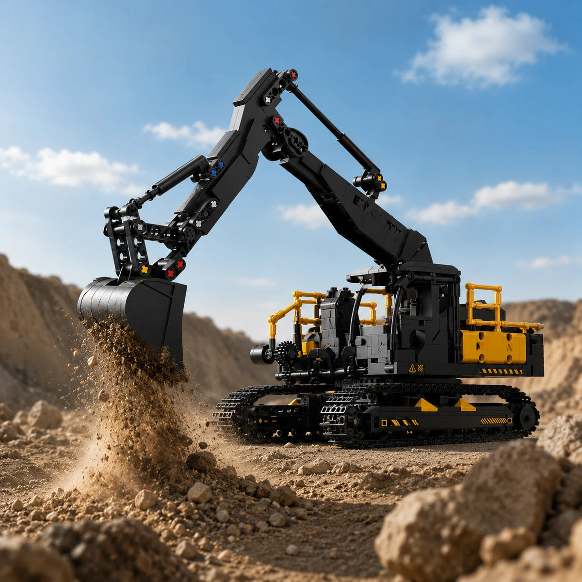 1022PCS Construction Vehicle Building Blocks – Excavator & Truck