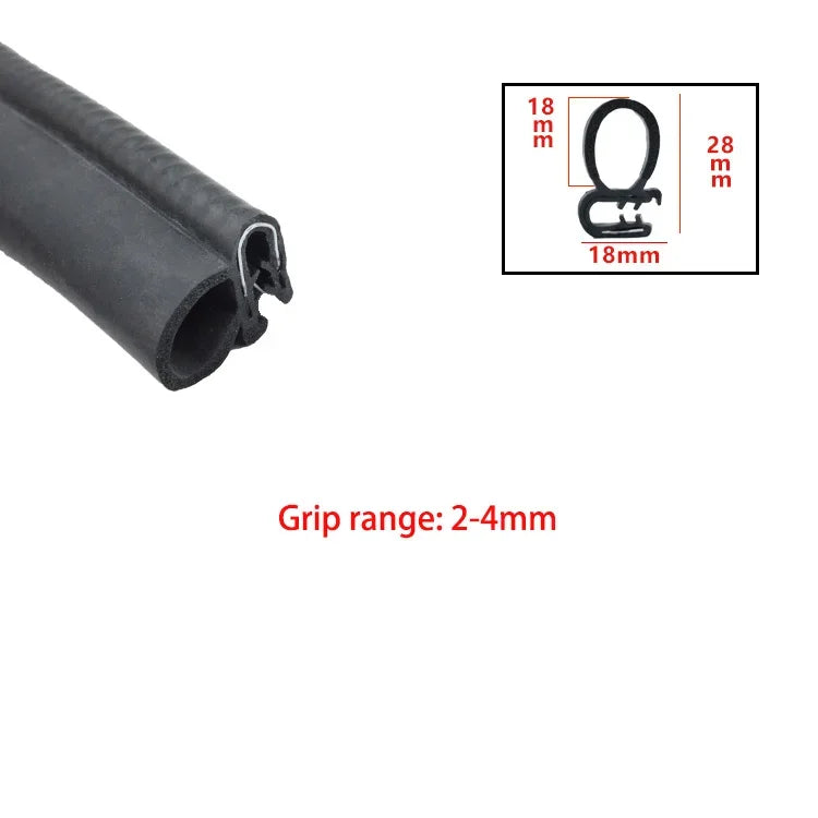 Car Door Edge Guard Rubber Sealing Strip – U-Type EPDM Trim