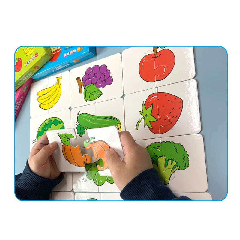 Montessori Matching Cards – Educational Puzzle Learning Toy