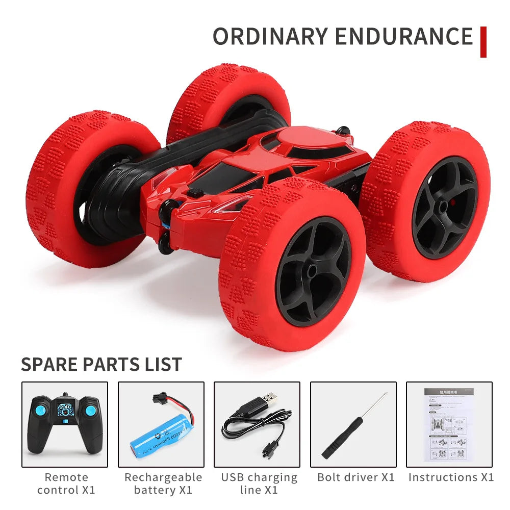 RC Stunt Car Children Double Sided Flip 2.4G Remote Control 360 Deree Rotation Off Road Drift RC Car Gifts