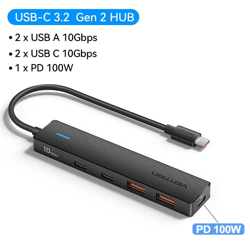 USB 3.2 Gen 2 Hub 5-in-1 – 10Gbps USB-C Multiport Adapter