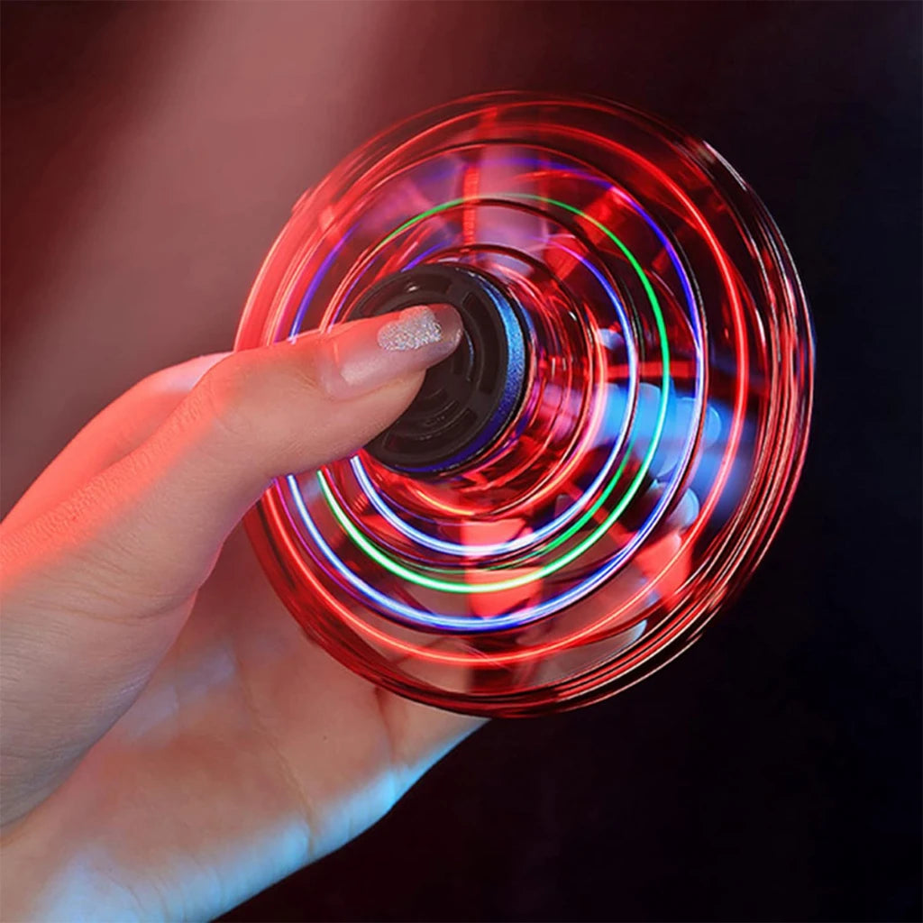 LED Flying UFO Spinner Toy Mini Hover Ball Gyro Aircraft