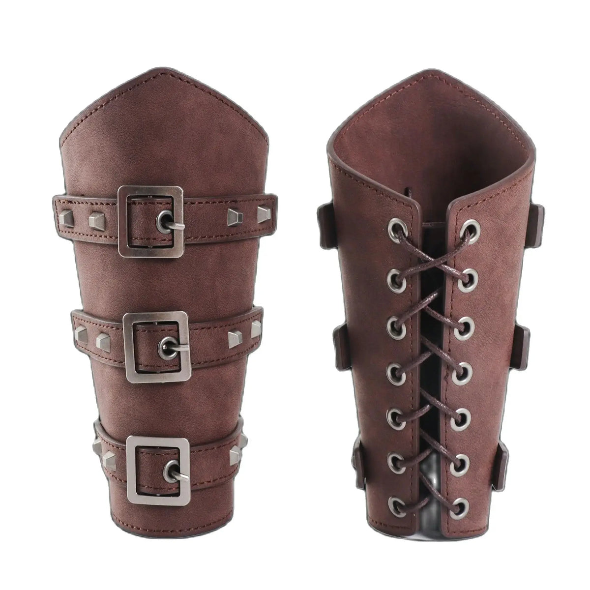 Renaissance Medieval Viking Costume Props PU Belt Drawstring Pouch Bracers With Embossed Headband Halloween Cosplay Costume LARP