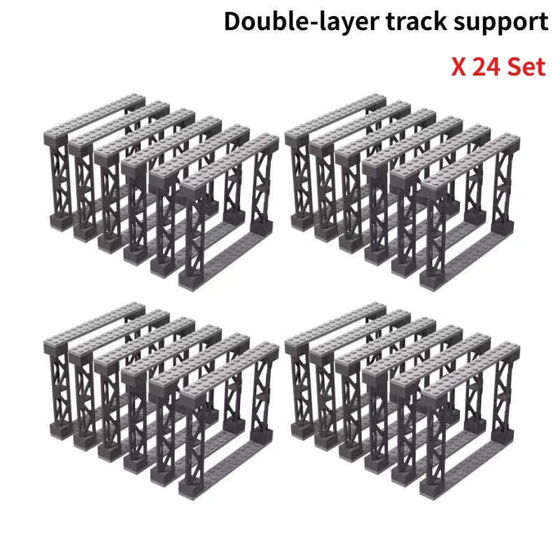 Elevated Train Track Building Blocks – DIY Bridge Set