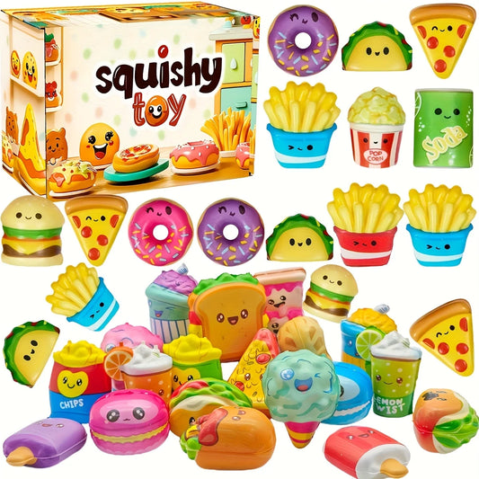 Mini Food Squishy Toys – 12-Piece Slow Rising Squeeze Set