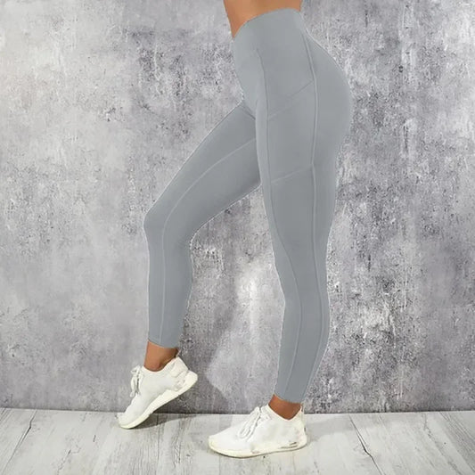 Women's High Waist Yoga Leggings with Pocket Booty Lifting Tights